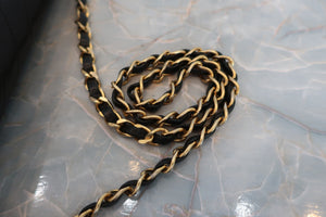 CHANEL Bias stitch chain shoulder bag Lambskin Black/Gold hadware Shoulder bag 600040083