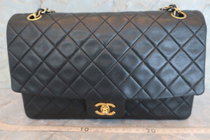 CHANEL/シャネル マトラッセチェーンショルダーバッグ ラムスキン ブラック/ゴールド金具 ショルダーバッグ 600090196