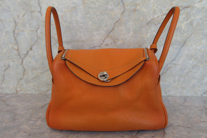 HERMES／エルメス リンディ30 トリヨンクレマンス オレンジ □N刻印 ショルダーバッグ 700030284