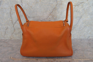 HERMES／エルメス リンディ30 トリヨンクレマンス オレンジ □N刻印 ショルダーバッグ 700030284