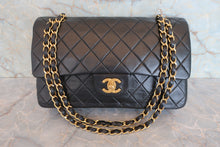 Load image into Gallery viewer, CHANEL Matelasse double flap double chain shoulder bag Lambskin Black/Gold hadware Shoulder bag 800070183
