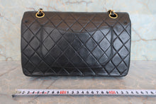 Load image into Gallery viewer, CHANEL Matelasse double flap double chain shoulder bag Lambskin Black/Gold hadware Shoulder bag 800070183
