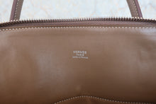 将图片加载到图库查看器，HERMES／BOLIDE 31 Clemence leather Etoupe gray □O刻印 Shoulder bag 800050095
