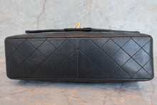 Load image into Gallery viewer, CHANEL Bias stitch chain shoulder bag Lambskin Black/Gold hadware Shoulder bag 600040083
