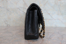 Load image into Gallery viewer, CHANEL Matelasse double flap double chain shoulder bag Lambskin Black/Gold hadware Shoulder bag 800070183
