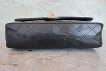 Load image into Gallery viewer, CHANEL Matelasse double flap double chain shoulder bag Lambskin Black/Gold hadware Shoulder bag 800070183

