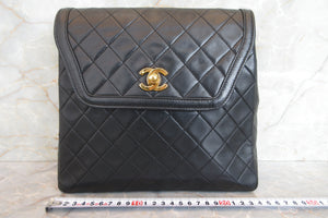 CHANEL/シャネル マトラッセチェーンショルダーバッグ ラムスキン ブラック/ゴールド金具 ショルダーバッグ 700060146