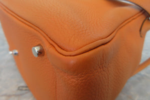 HERMES／エルメス リンディ30 トリヨンクレマンス オレンジ □N刻印 ショルダーバッグ 700030284