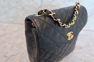CHANEL/シャネル マトラッセチェーンショルダーバッグ ラムスキン ブラック/ゴールド金具 ショルダーバッグ 700090099