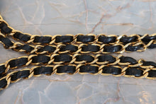 Load image into Gallery viewer, CHANEL Matelasse double flap double chain shoulder bag Lambskin Black/Gold hadware Shoulder bag 800070183
