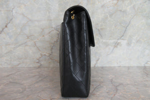CHANEL/シャネル マトラッセチェーンショルダーバッグ ラムスキン ブラック/ゴールド金具 ショルダーバッグ 700060146