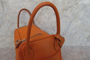 HERMES／エルメス リンディ30 トリヨンクレマンス オレンジ □N刻印 ショルダーバッグ 700030284