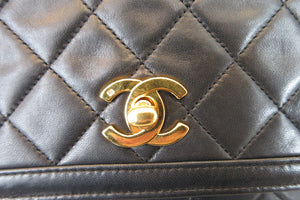 CHANEL/シャネル マトラッセチェーンショルダーバッグ ラムスキン ブラック/ゴールド金具 ショルダーバッグ 700060146