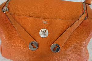 HERMES／エルメス リンディ30 トリヨンクレマンス オレンジ □N刻印 ショルダーバッグ 700030284