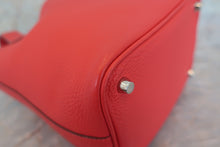 Load image into Gallery viewer, HERMES PICOTIN LOCK PM Clemence leather Rouge pivoine □R Engraving Hand bag 600050171
