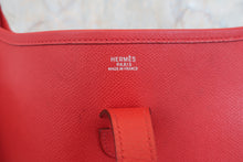 将图片加载到图库查看器，HERMES EVELYNE 2PM Epsom leather Rouge garance □I刻印 Shoulder bag 800050051
