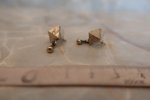 CHANEL Rhinestone CC mark teardrop earrings Gold plate Gold Earring 300010082