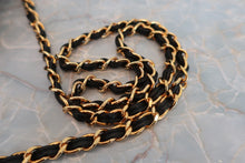 Load image into Gallery viewer, CHANEL Matelasse fringe chain shoulder bag Lambskin Black/Gold hadware Shoulder bag 600040133
