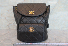 画像をギャラリービューアに読み込む, CHANEL/シャネル マトラッセチェーンリュック ラムスキン ブラック/ゴールド金具 リュック 700080061
