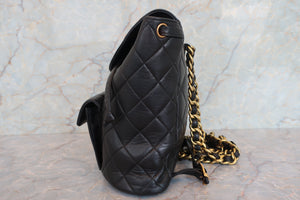 CHANEL/シャネル マトラッセチェーンリュック ラムスキン ブラック/ゴールド金具 リュック 700080061