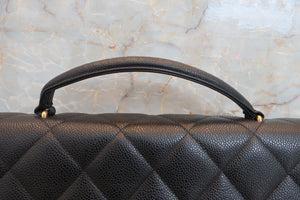 CHANEL/シャネル マトラッセハンドバッグ キャビアスキン ブラック/ゴールド金具 ハンドバッグ 700070038