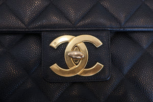 CHANEL/シャネル マトラッセハンドバッグ キャビアスキン ブラック/ゴールド金具 ハンドバッグ 700070038