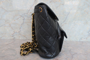 CHANEL/シャネル マトラッセチェーンリュック ラムスキン ブラック/ゴールド金具 リュック 700080061