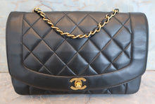 画像をギャラリービューアに読み込む, CHANEL/シャネル ダイアナマトラッセチェーンショルダーバッグ ラムスキン ブラック/ゴールド金具 ショルダーバッグ 700090098

