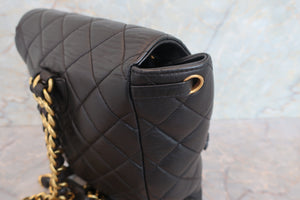 CHANEL/シャネル マトラッセチェーンリュック ラムスキン ブラック/ゴールド金具 リュック 700080061