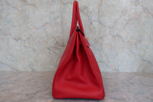 将图片加载到图库查看器，HERMES BIRKIN 35 Epsom leather Rouge casaque □R刻印 Hand bag 800050086
