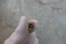 Load image into Gallery viewer, CHANEL Rhinestone CC mark teardrop earrings Gold plate Gold Earring 300010082
