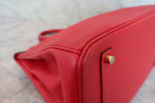 将图片加载到图库查看器，HERMES BIRKIN 35 Epsom leather Rouge casaque □R刻印 Hand bag 800050086
