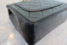 将图片加载到图库查看器，CHANEL/香奈儿 迷你CF 单盖包 链条包 羊皮 Black/Gold hardware(黑色/金色金属) 肩背包 800080224

