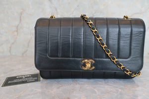 CHANEL Mademoiselle Single flap chain shoulder bag Lambskin Black/Gold hadware Shoulder bag 600040137