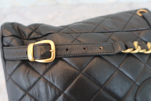 CHANEL/シャネル マトラッセチェーンリュック ラムスキン ブラック/ゴールド金具 リュック 700080061