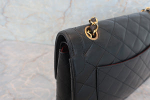 CHANEL Mademoiselle Single flap chain shoulder bag Lambskin Black/Gold hadware Shoulder bag 600040137