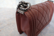 Load image into Gallery viewer, CHANEL Mini LeBOY CHANEL chain shoulder bag Lambskin Brown/Silver hadware Shoulder bag 700120025
