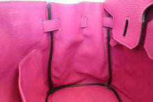 Load image into Gallery viewer, HERMES BIRKIN 30 Togo leather Rose purple A Engraving Hand bag 600080127
