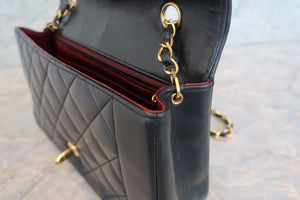 CHANEL/シャネル ダイアナマトラッセチェーンショルダーバッグ ラムスキン ブラック/ゴールド金具 ショルダーバッグ 700090098
