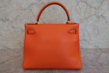 画像をギャラリービューアに読み込む, HERMES／エルメス ケリー28 ヴォーガリバー オレンジ 〇V刻印 ショルダーバッグ 800020019

