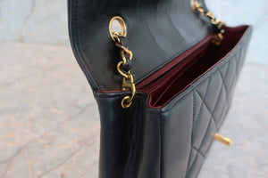 CHANEL/シャネル ダイアナマトラッセチェーンショルダーバッグ ラムスキン ブラック/ゴールド金具 ショルダーバッグ 700090098