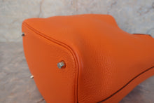 Load image into Gallery viewer, HERMES PICOTIN LOCK MM Clemence leather Orange □O Engraving Hand bag 600120186
