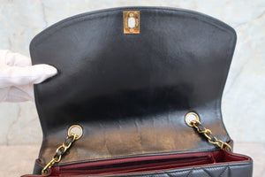 CHANEL/シャネル ダイアナマトラッセチェーンショルダーバッグ ラムスキン ブラック/ゴールド金具 ショルダーバッグ 700090098