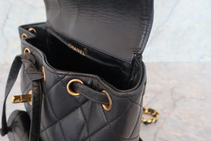 CHANEL/シャネル マトラッセチェーンリュック ラムスキン ブラック/ゴールド金具 リュック 700080061