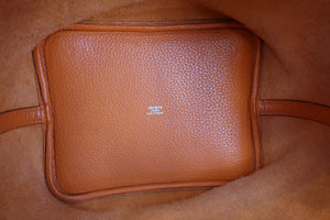 HERMES／エルメス ピコタンロックＭＭ トリヨンクレマンス オレンジ □O刻印 ハンドバッグ 600120186