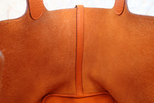 Load image into Gallery viewer, HERMES PICOTIN LOCK MM Clemence leather Orange □O Engraving Hand bag 600120186
