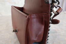 Load image into Gallery viewer, CHANEL Mini LeBOY CHANEL chain shoulder bag Lambskin Brown/Silver hadware Shoulder bag 700120025
