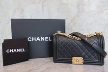 Load image into Gallery viewer, CHANEL LeBOY CHANEL chain shoulder bag Lambskin Black/Goldr hadware Shoulder bag 700090091
