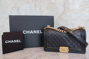 CHANEL LeBOY CHANEL chain shoulder bag Lambskin Black/Goldr hadware Shoulder bag 700090091