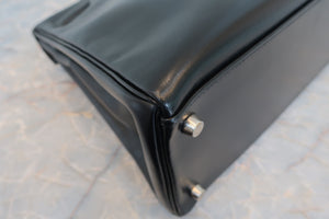 HERMES／エルメス ケリー32 ボックスカーフ ブラック □E刻印 ハンドバッグ 700070052